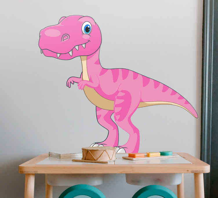 Vinis para quarto infantil Desenho animado dinossauro verde - TenStickers