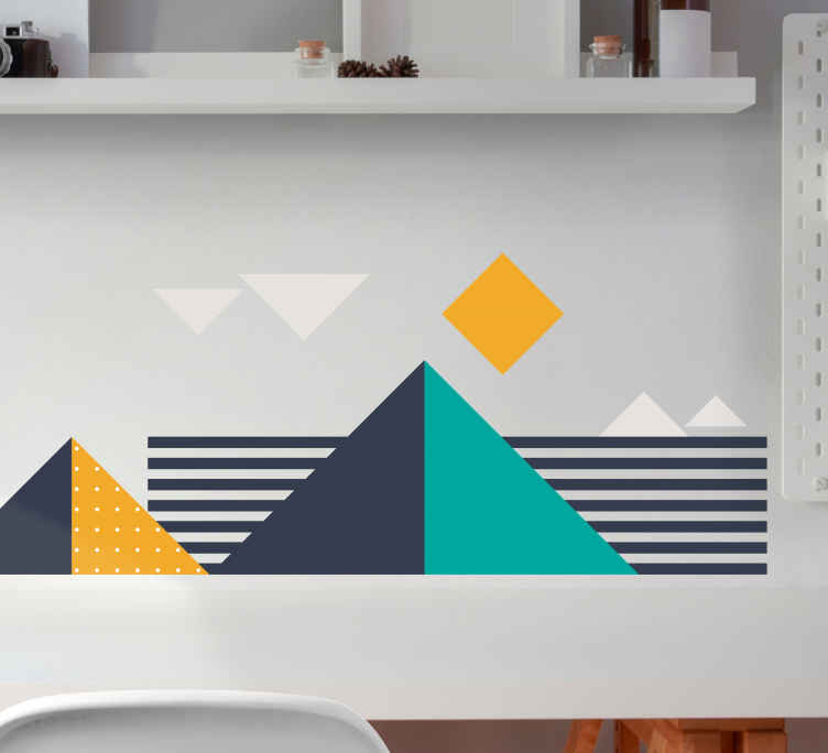Bold shape composition geometrijska nalepka - TenStickers
