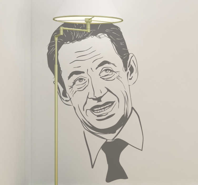 Sticker portrait Sarkozy