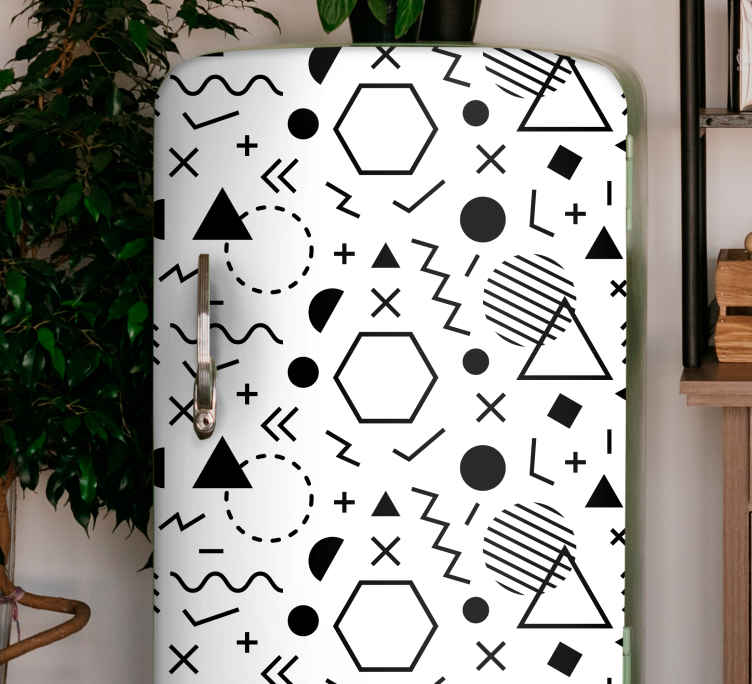 Bold abstract shapes decoration wall sticker - TenStickers