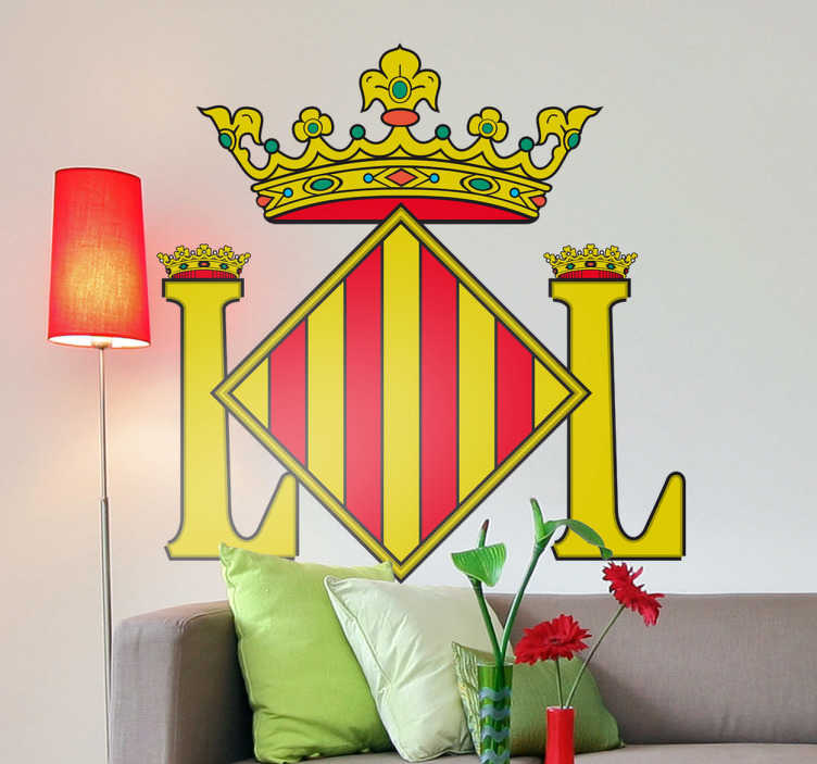 Location sticker crown emblem design - TenStickers