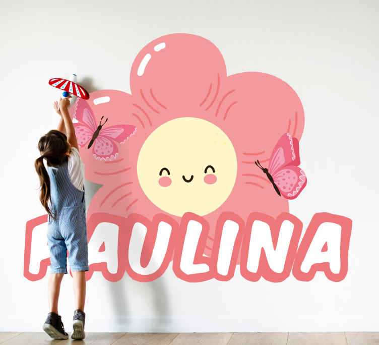 Muursticker kinderkamer schattig bloemen thema - TenStickers