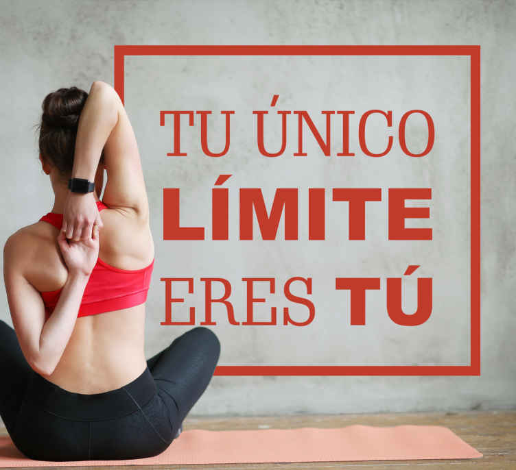 Vinilo Tu único límite es tu mensaje de texto - TenVinilo