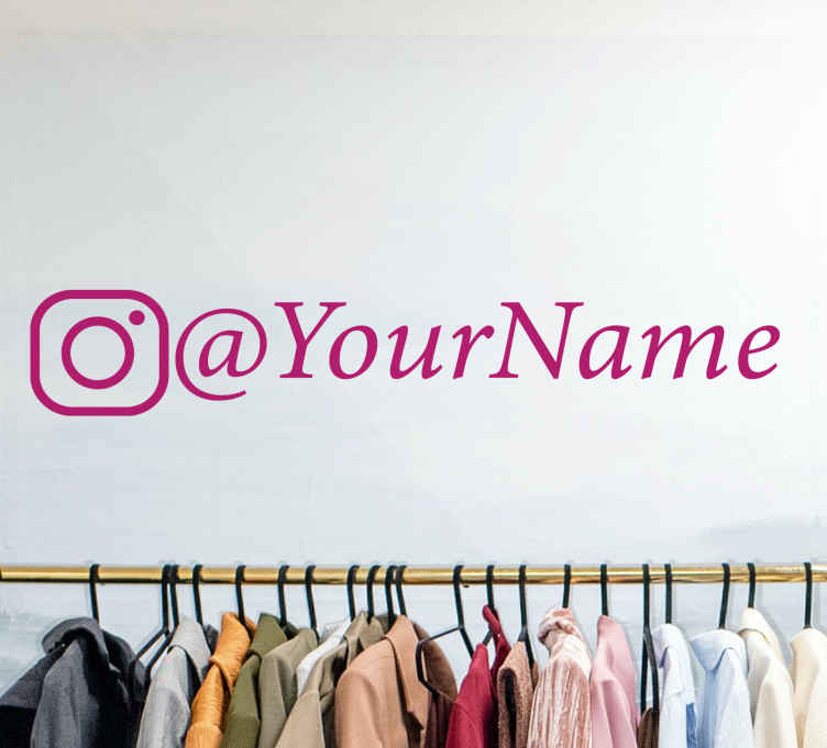 Vinilo tecnología Elegante diseño de instagram personalizado - TenVinilo