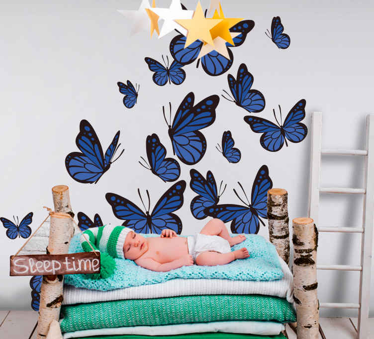 Personalised Any Name Butterfly Wall Decal 3D Art Sticker Vinyl Room Bedroom 