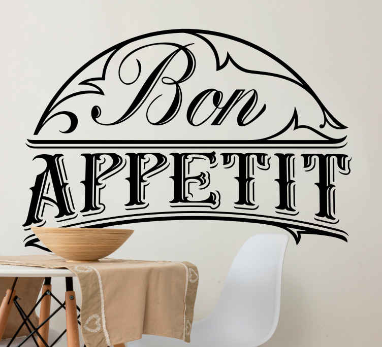 Sticker salle à manger "Bon appétit" - TenStickers