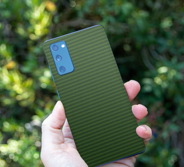 Samsung sticker grünes gestreiftes wrap - TenStickers