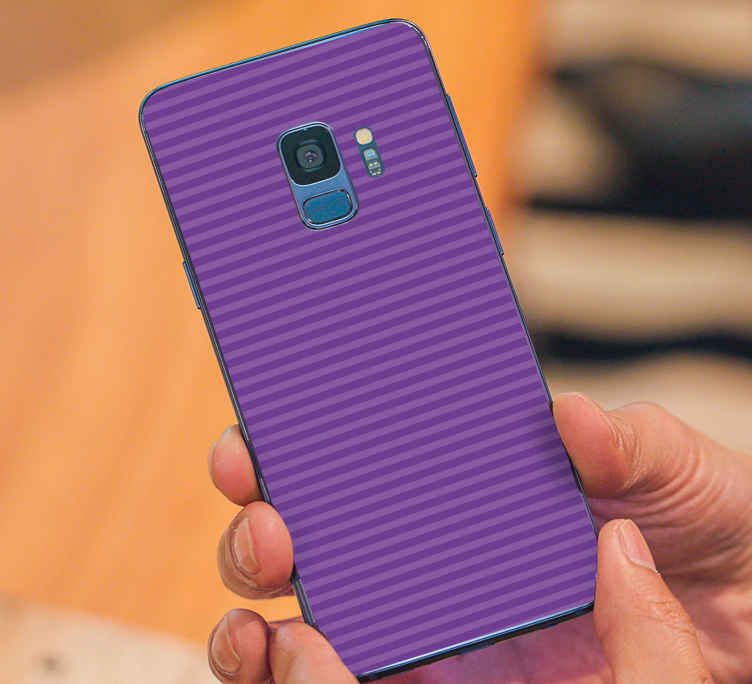 Samsung sticker lila gestreifte oberfläche - TenStickers