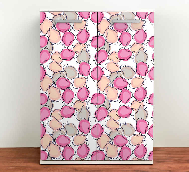 Klebefolie Mobel Muster Mit Rosa Fruchten Tenstickers