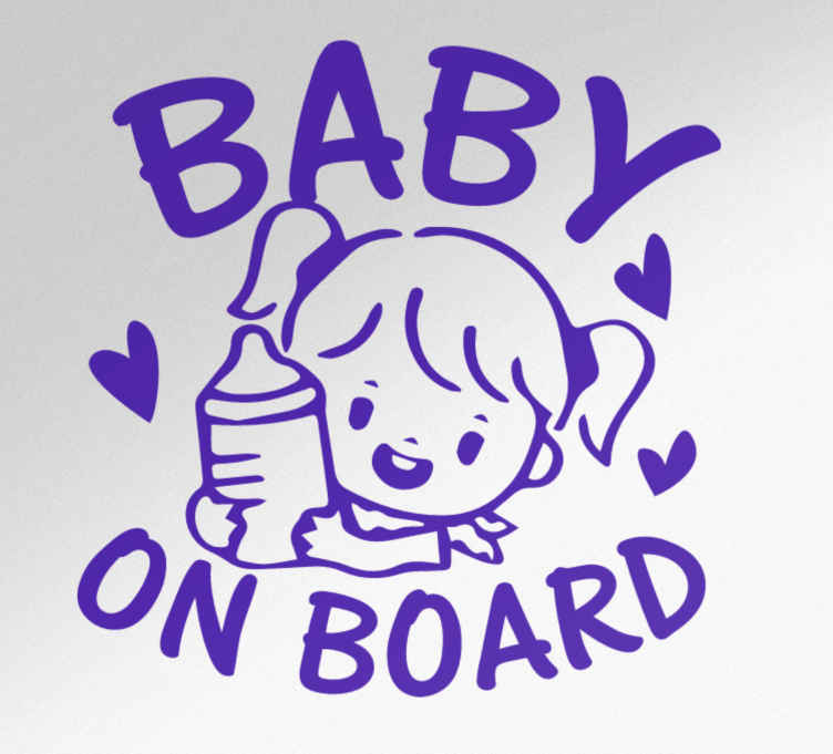 Babyaufkleber Mädchen Schmetterling Sticker 25 Farben Baby on Board 15cm 