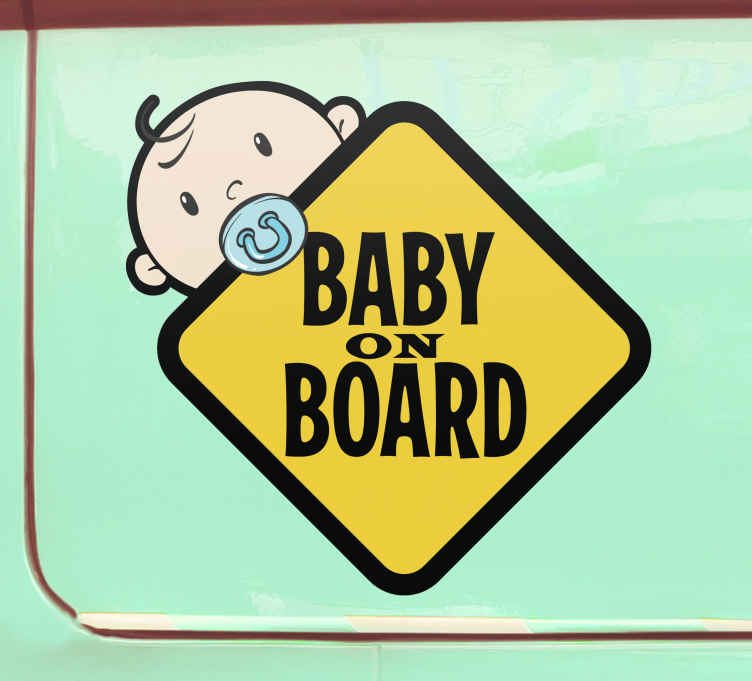 Autocollants Bébé à Bord: Sécurité en Voiture - TenStickers