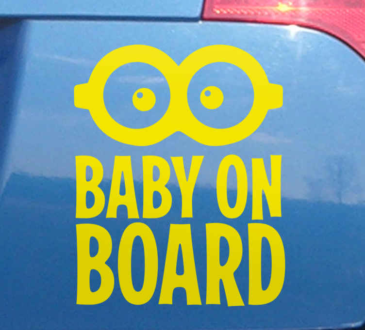 Personalised Child/Baby On Board Car Sign ~ Baby On Board ~ Brown 