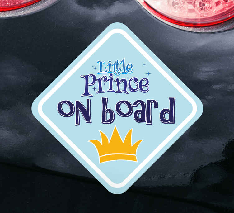Personalised Child/Baby On Board Car Sign ~ Son On Board ~ L.Blue 