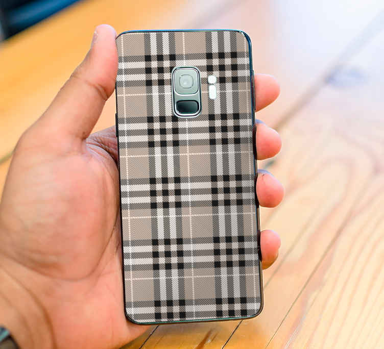 Samsung stickers plaid pattern design - TenStickers