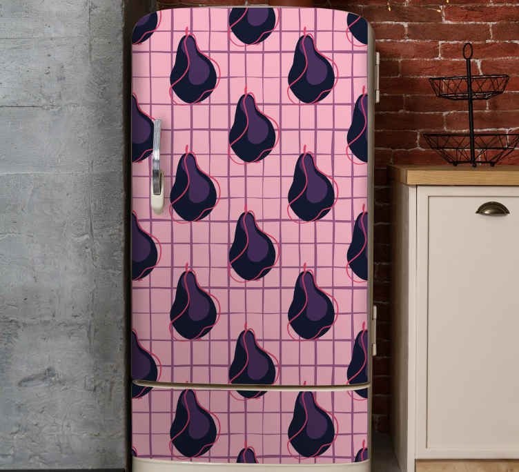Adesivo per frigo motivo pera fruttata - TenStickers