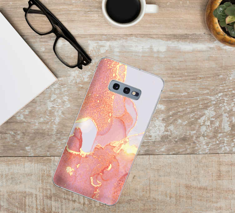 Samsung stickers golden pink blend - TenStickers