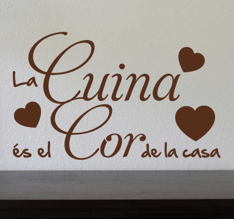 Vinilo para cocina cor de la casa - TenVinilo