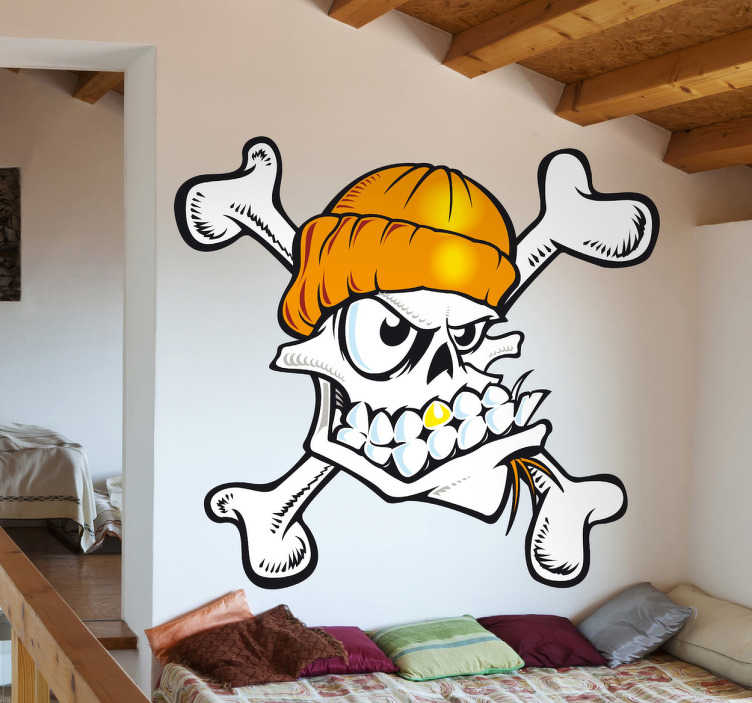 Sticker mural accessoires ski - TenStickers