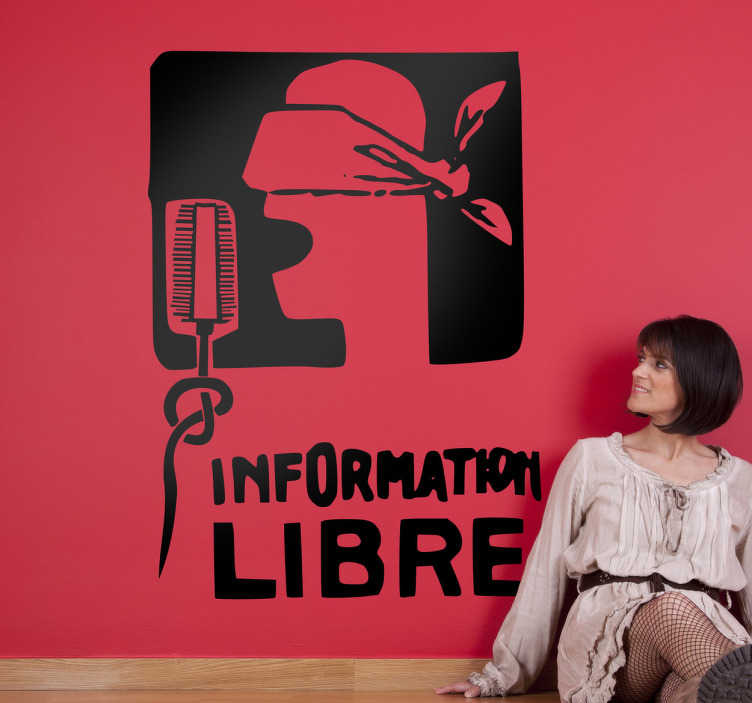 Vinilo decorativo information libre - adhesivo