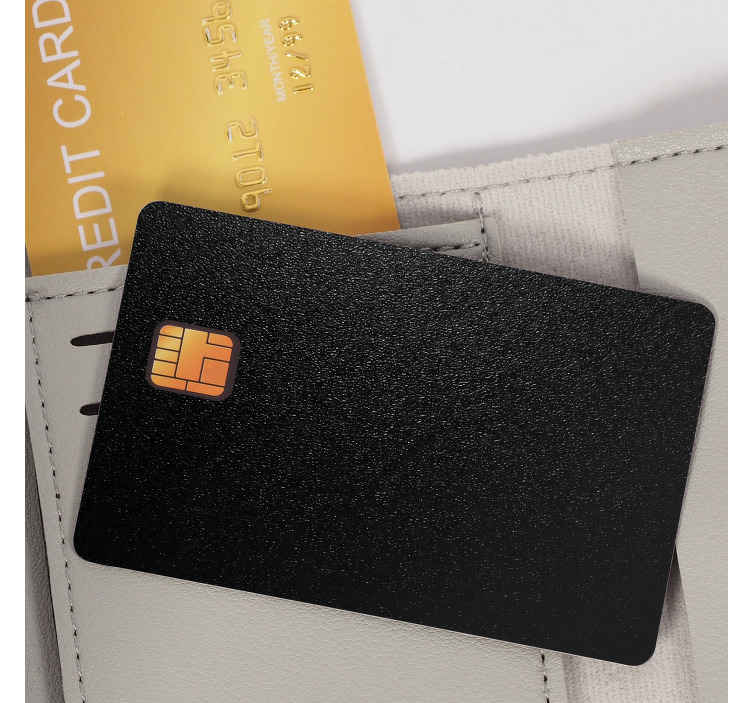Kreditkarten Sticker Schwarzer und goldener marmor - TenStickers