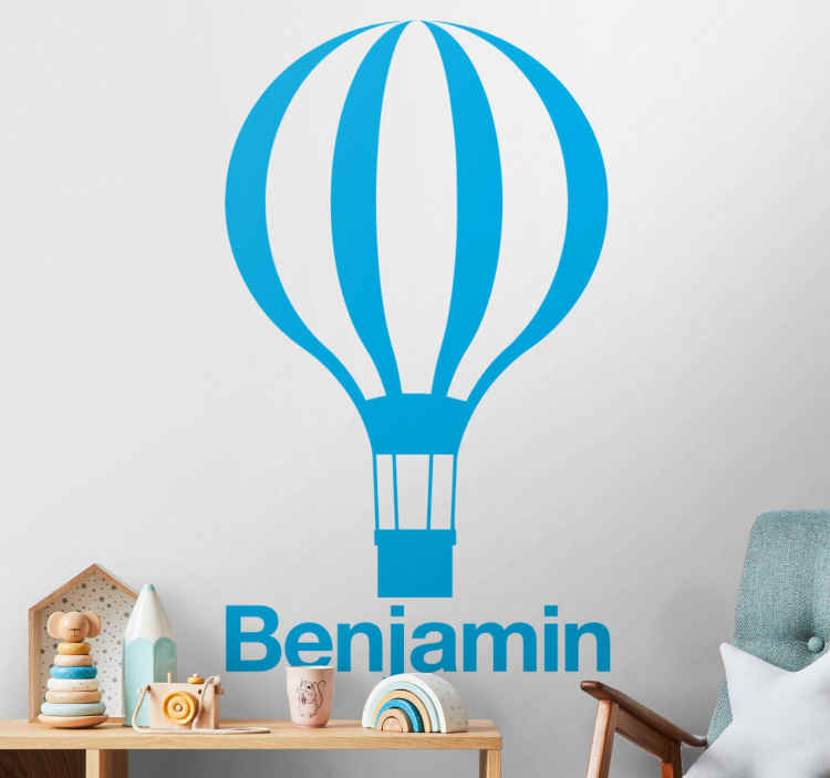 Customizable Hot Air Balloon wall stickers for kid - TenStickers