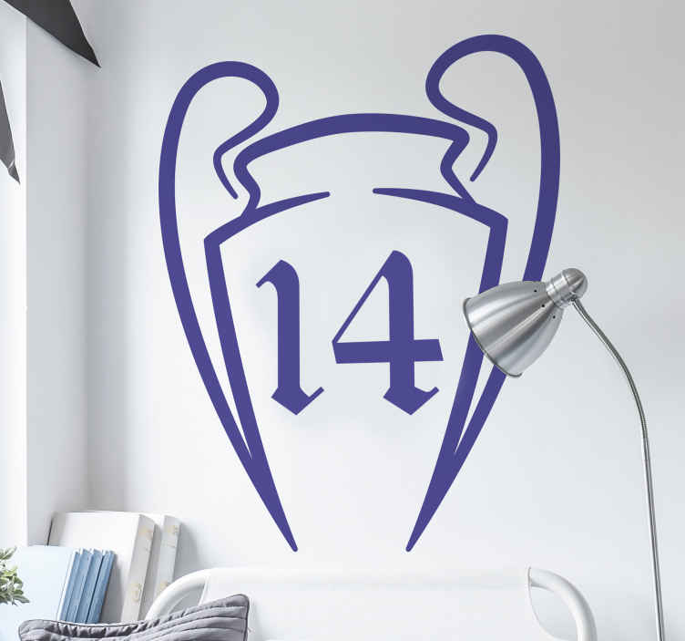 Tenstickers Sticker Real Madrid 10 bekers