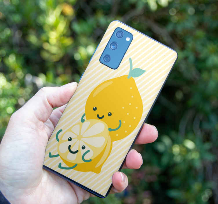 Samsung mobiel stickers Citroen leuke cartoonstijl kopen? Lees eerst