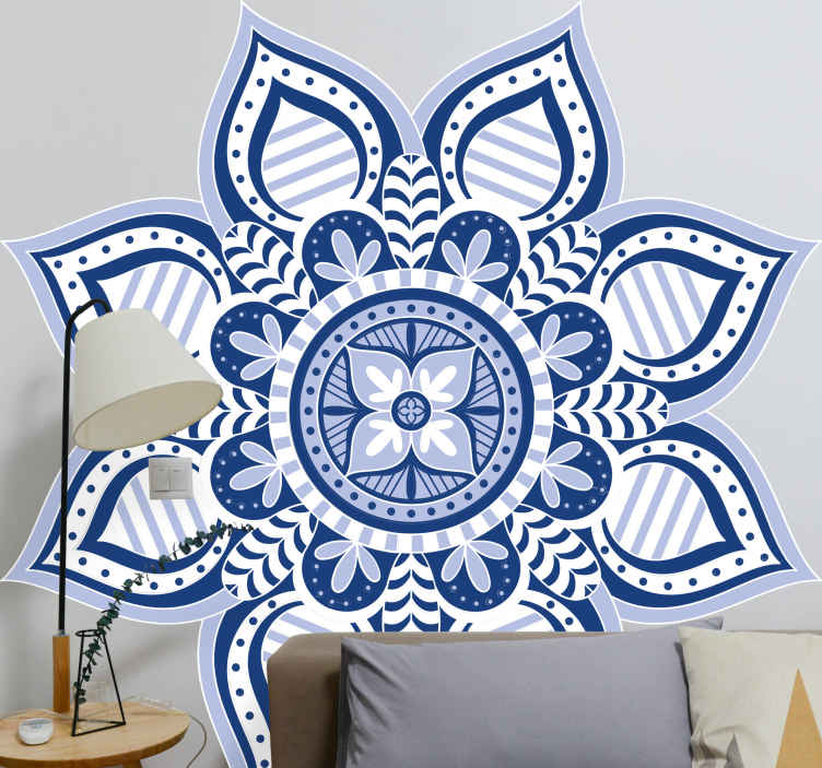 Sticker fleur motif floral élaboré - TenStickers