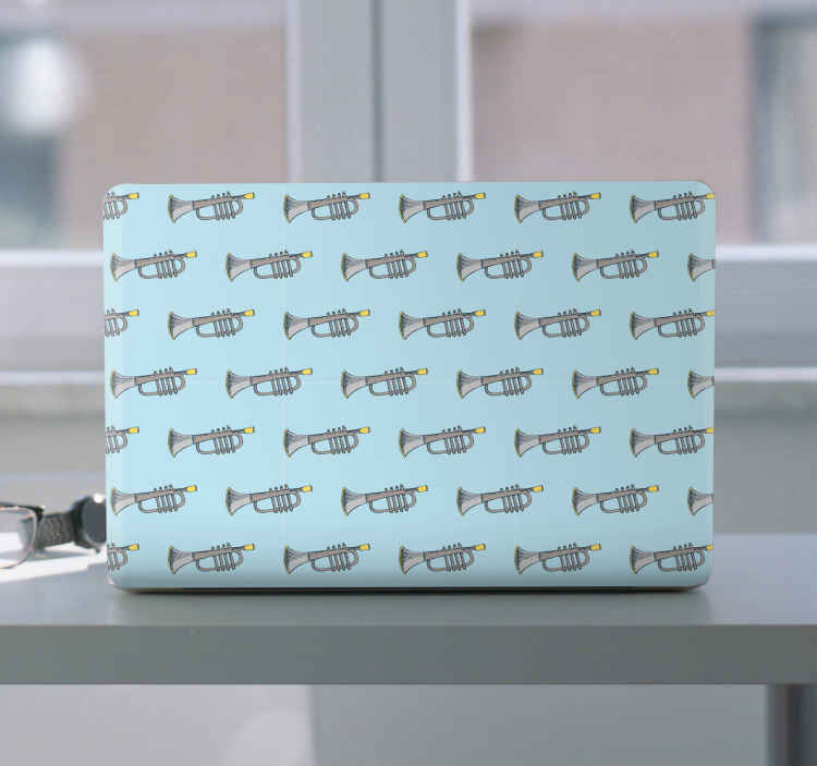 Musical instrument trumpet laptop skins - TenStickers
