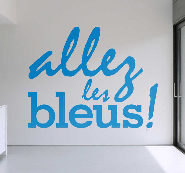 Sticker allez les bleus