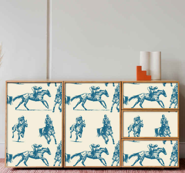 動物 シール 馬の乗馬シーケンス - TENSTICKERS