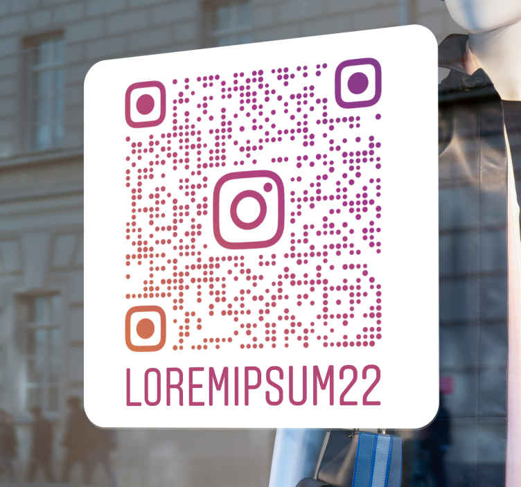 Personalisierte Sticker Mehrfarbiger instagram - TenStickers