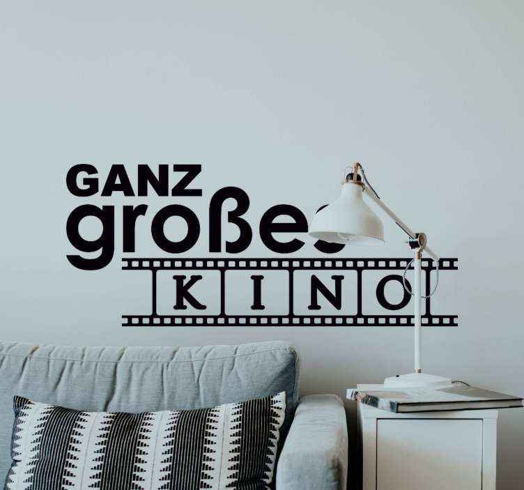 Wandtattoo Kino Großes kino - TenStickers