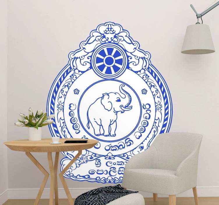 Sri Lanka police emblem icon wall sticker TenStickers