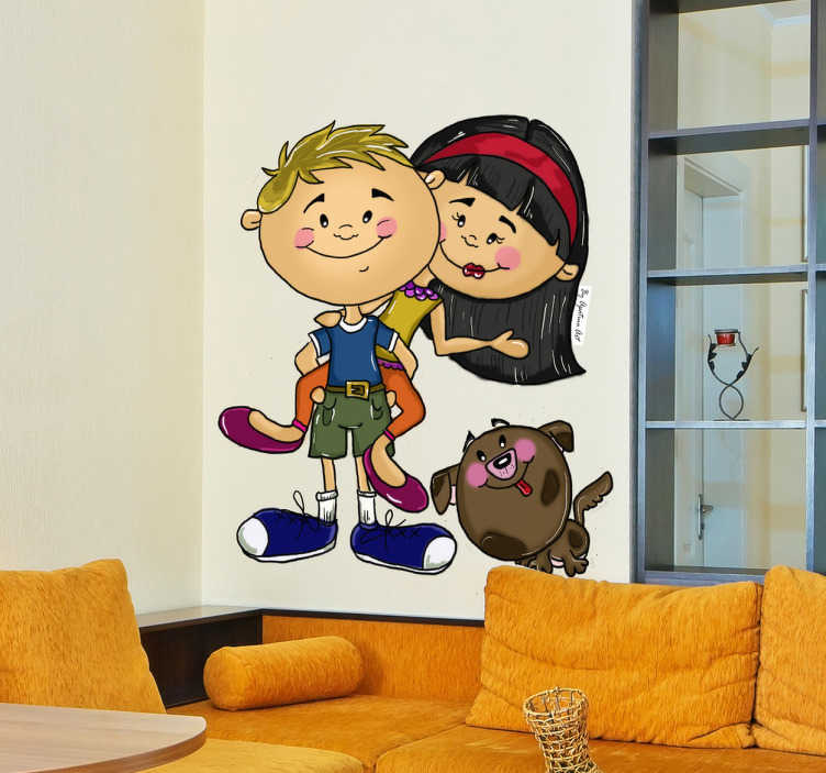 Sticker amis enfants