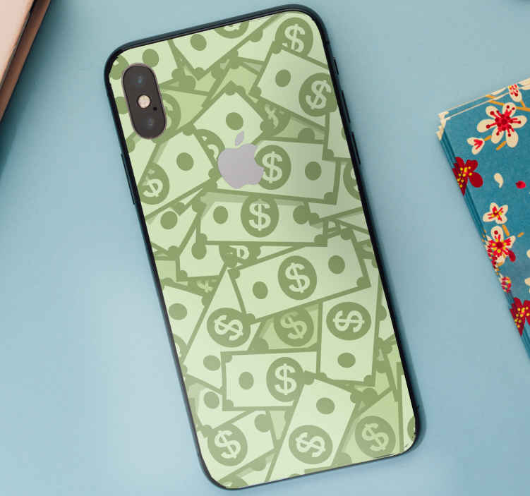 Nálepky na dolarové bankovky po celém vzoru iphone - TenStickers