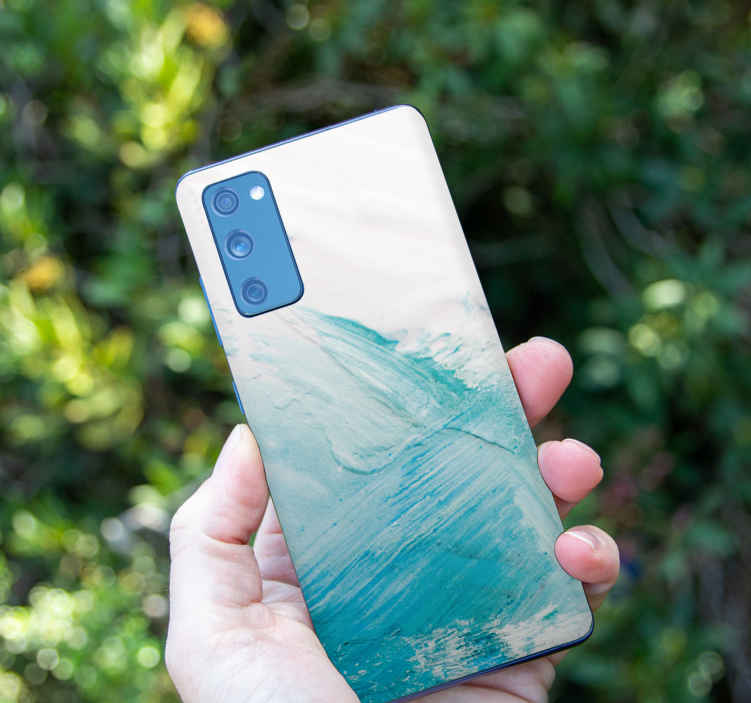 Sticker para Samsung Pintura al óleo con textura abstracta - TenVinilo