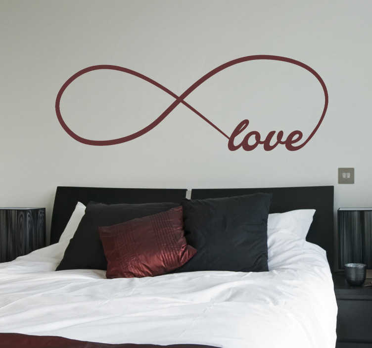 Love Infinity Symbol Bedroom  HeadBoard Wall Art Stickers Decals Vinyl Murals