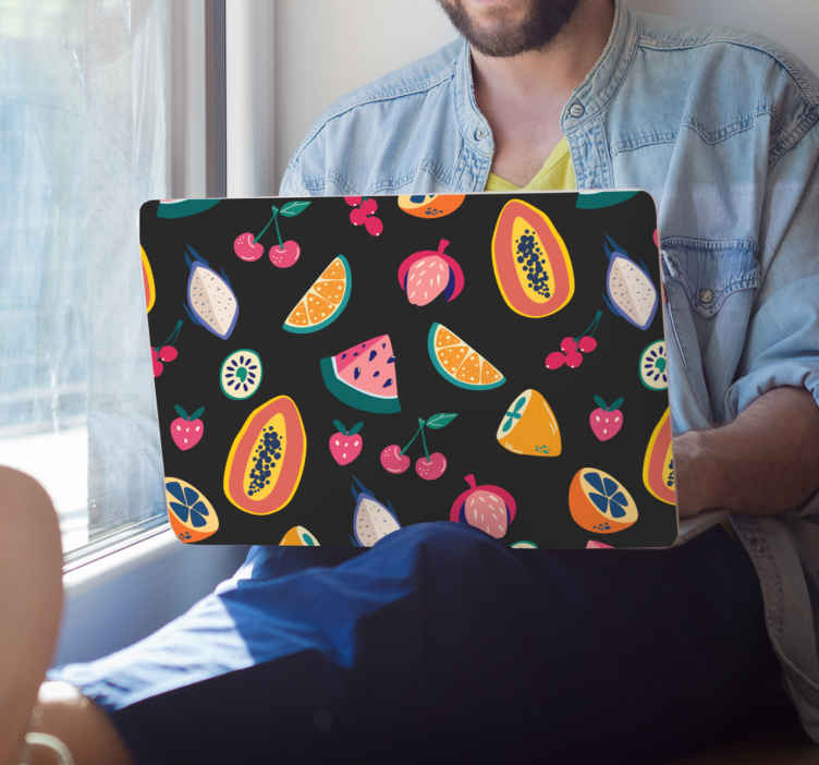 Laptop Aufkleber lebendige fruchtmotive - TenStickers