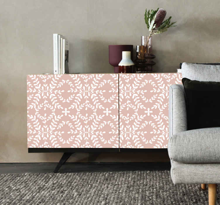 Adesivo per mobile Motivo foglie ornamentali vintage