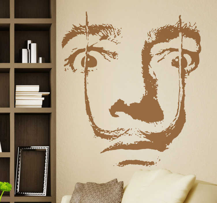 Sticker portrait Salvador Dali