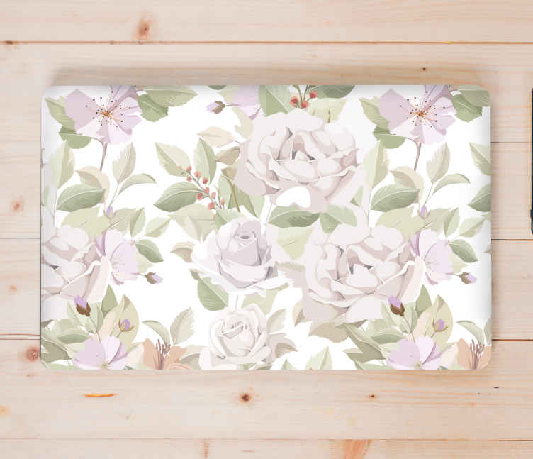 Elegant Floral Arrangement laptop skin - TenStickers