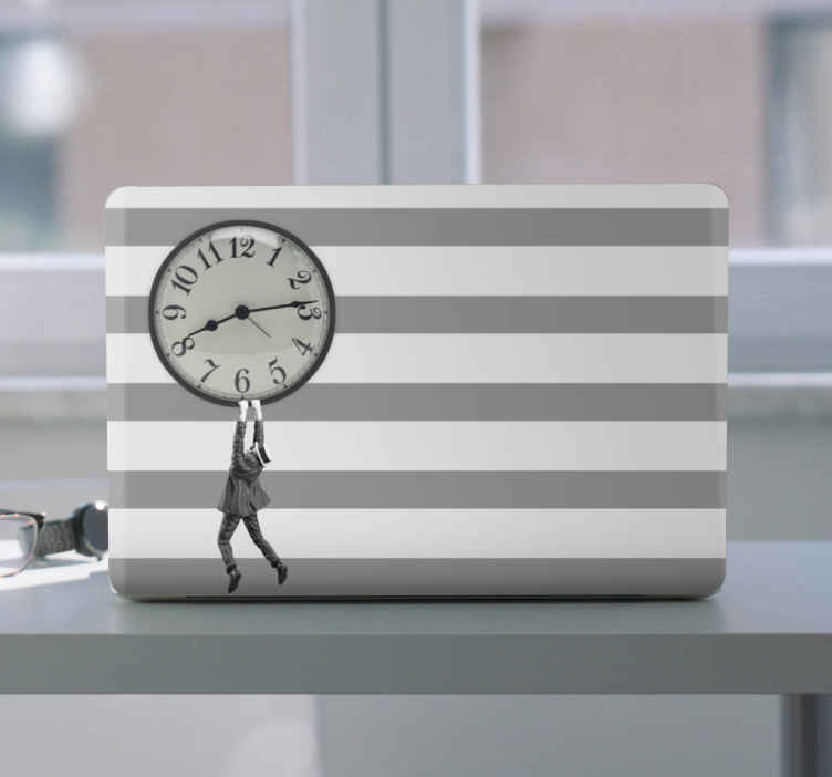 Time Management Figure laptop skin - TenStickers