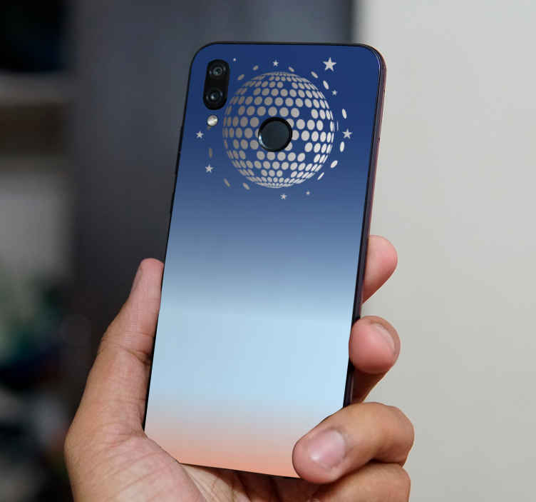 Huawei sticker geometrische discobal - TenStickers