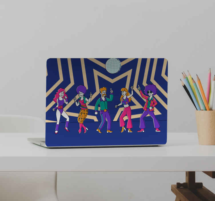 ノートパソコン用スキンディスコダンスキャラクター - TENSTICKERS