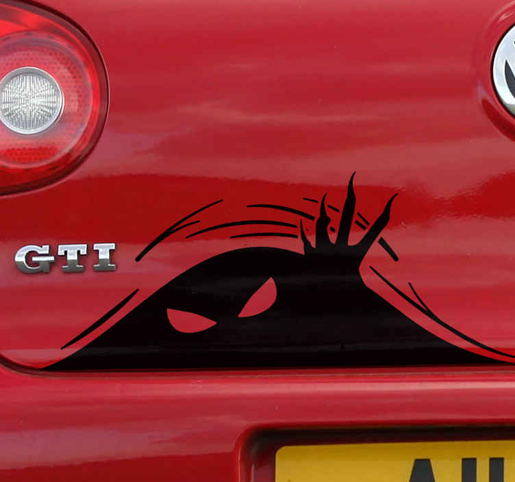 Monster Im Kofferraum Aufkleber Tenstickers Monster Im Kofferraum Aufkleber Tenstickers