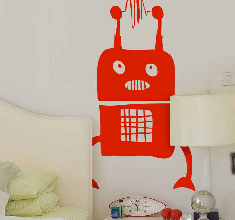 Sticker espace alien robot - TenStickers