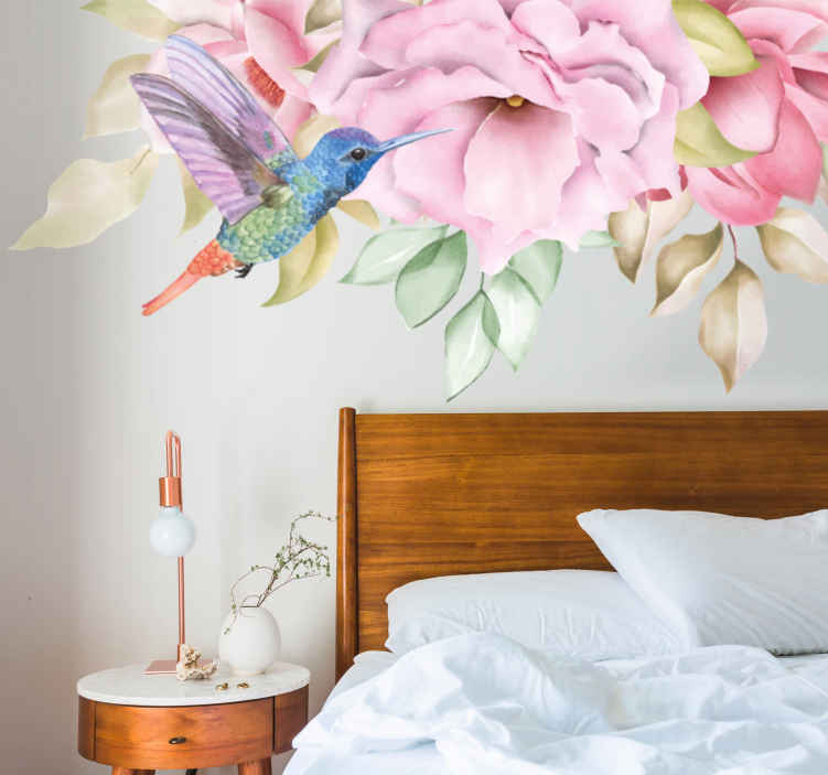 Flores Pegatina De Pared Vinilo Diy Mural Para Casa Sala De Estar  Dormitorio Matrimonio Decoración De La Habitación
