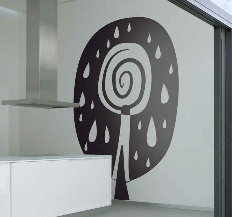 Afrikanischer Baum Aufkleber - TenStickers