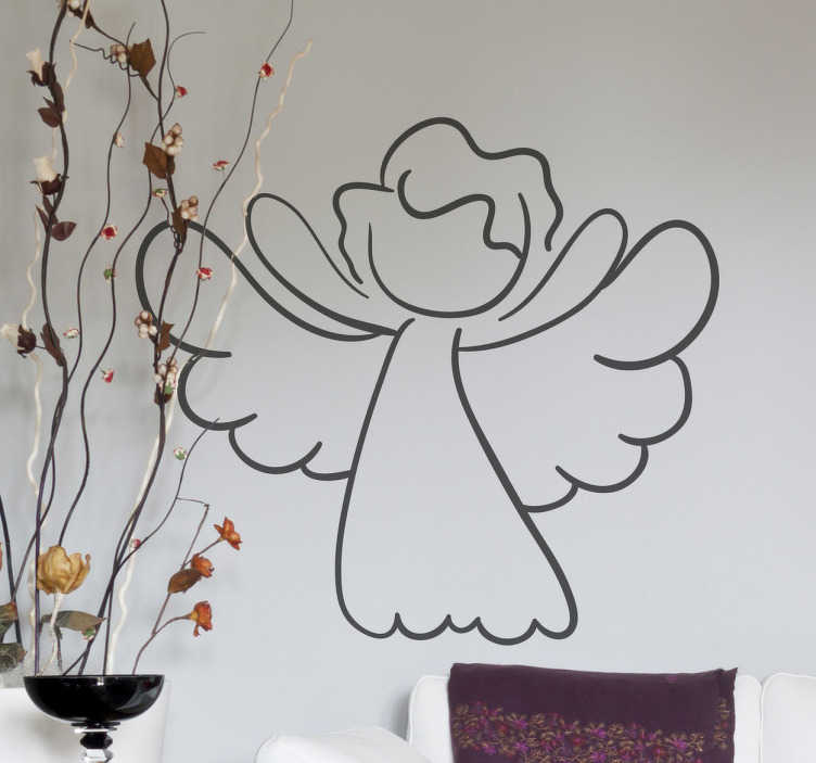 Compre Fantasia anjo tela esticada para sala de estar quarto casa